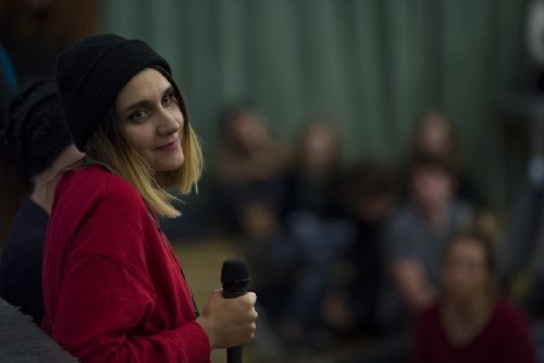 Obrázek - Apolena Rychlíková během premiéry svého filmu, foto: David Kumerman