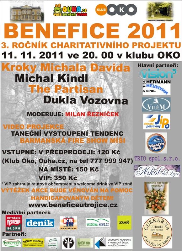 Benefice U Trojice zakončí slavnostní galavečer