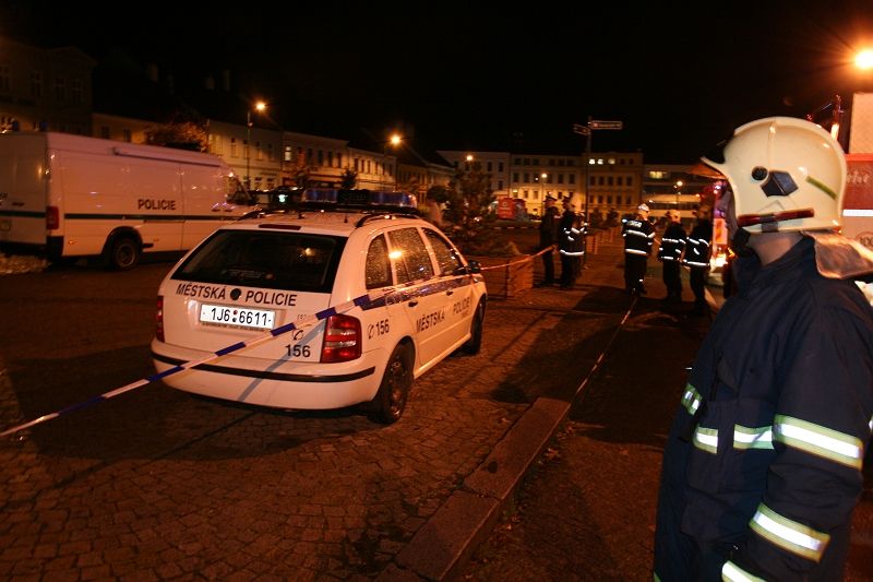 Bomba  centru v Třebíče?