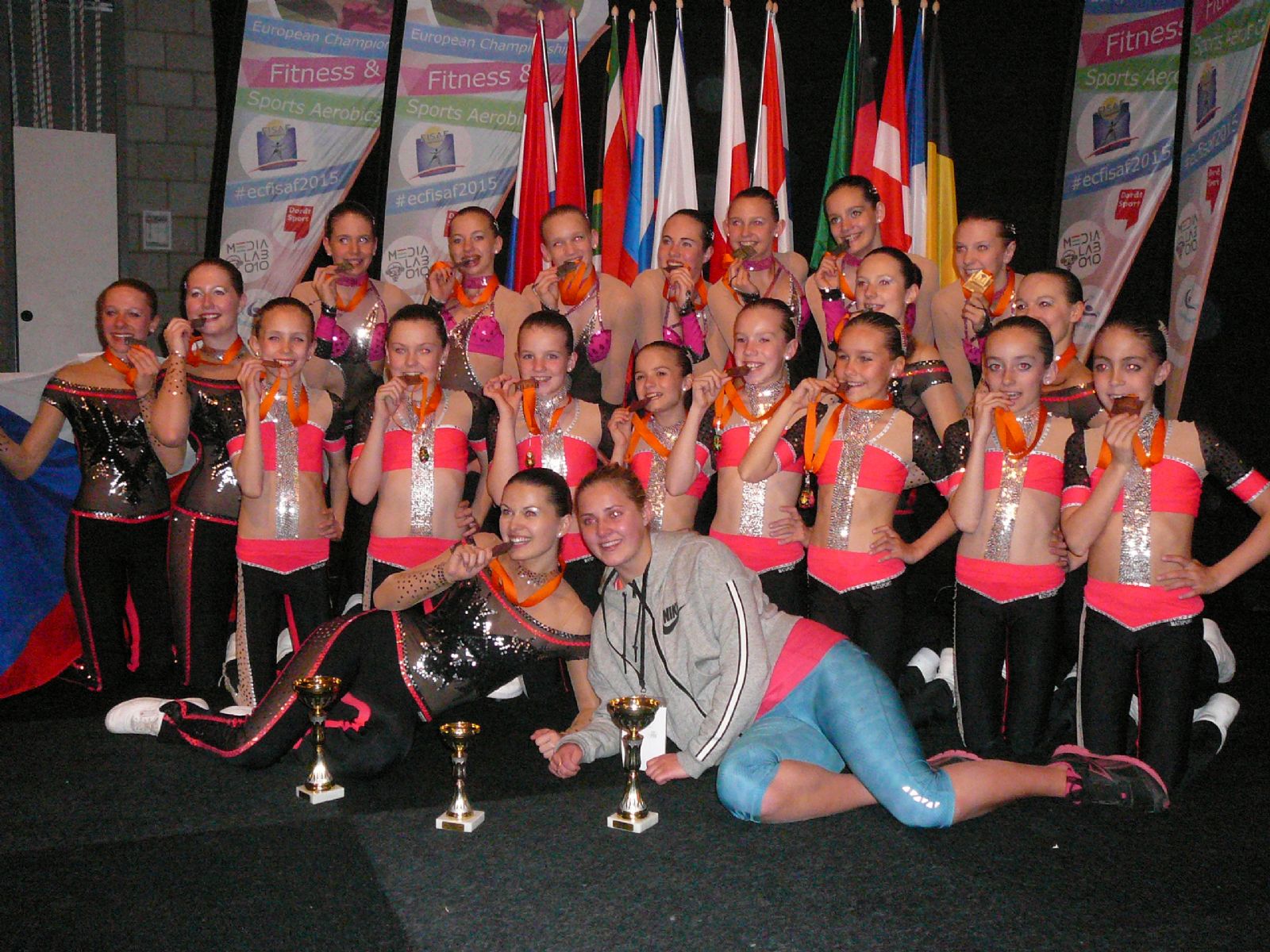 obrázek: Brodský aerobic na Evropě úspěšný