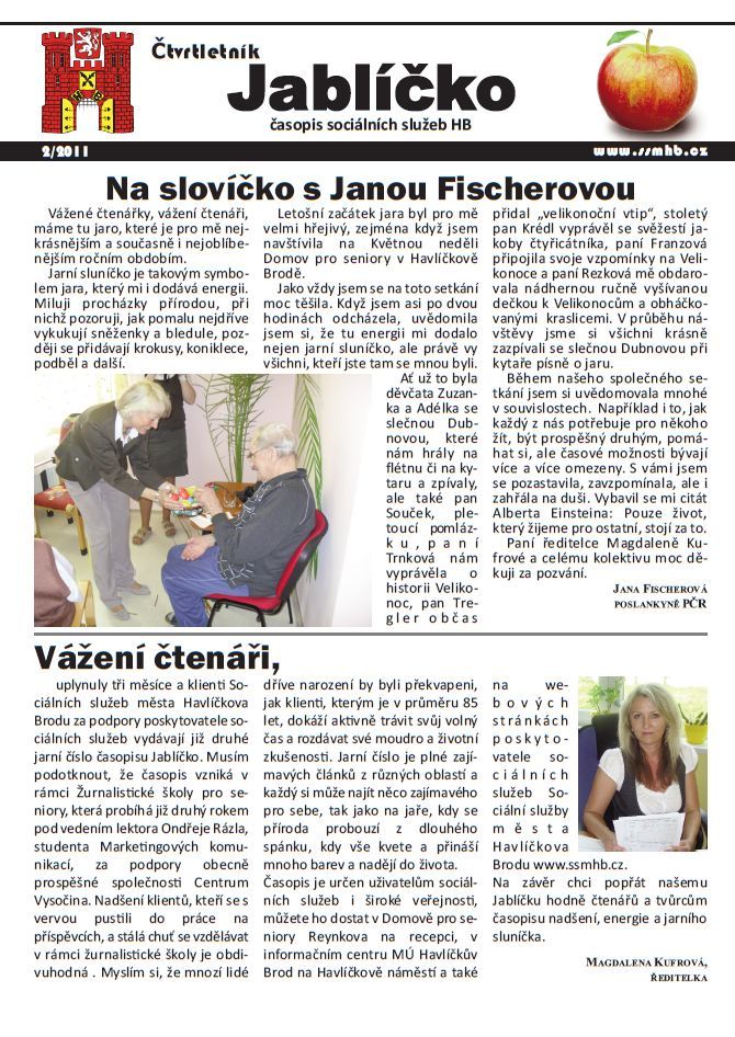 Brodští senioři vydali druhé Jablíčko
