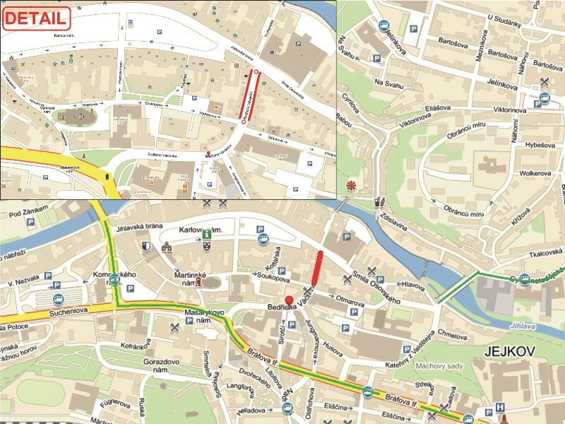 obrázek: Celý listopad bude neprůjezdná ulice Bedřicha Václavka v Třebíči