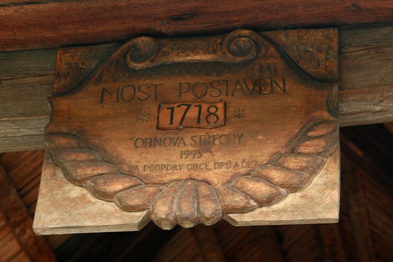 Černvír - nejstarší krytý dřevěný most na Moravě