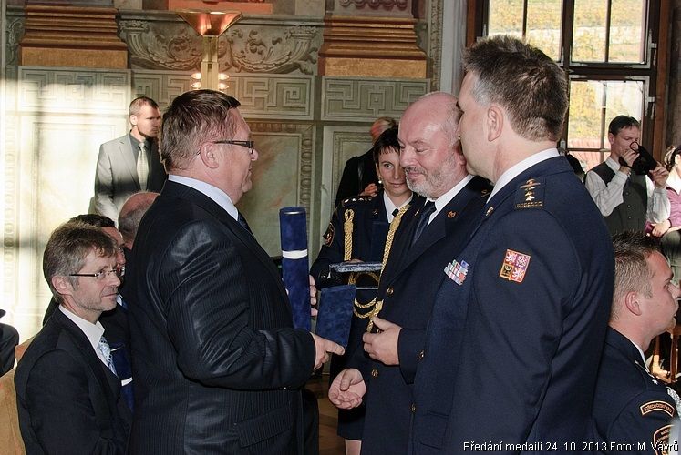 Čestná medaile pro dukovanského hasiče
