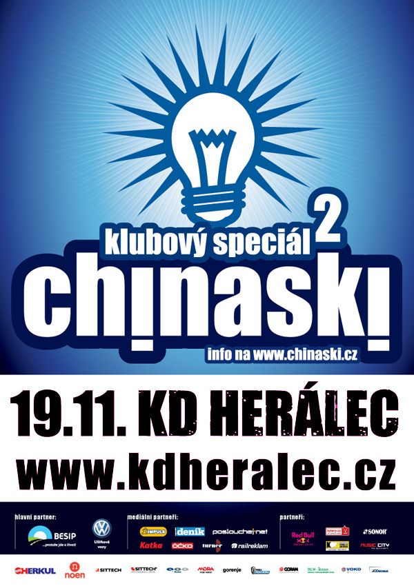 Chinaski staví na Vysočině. Zahrají v Herálci