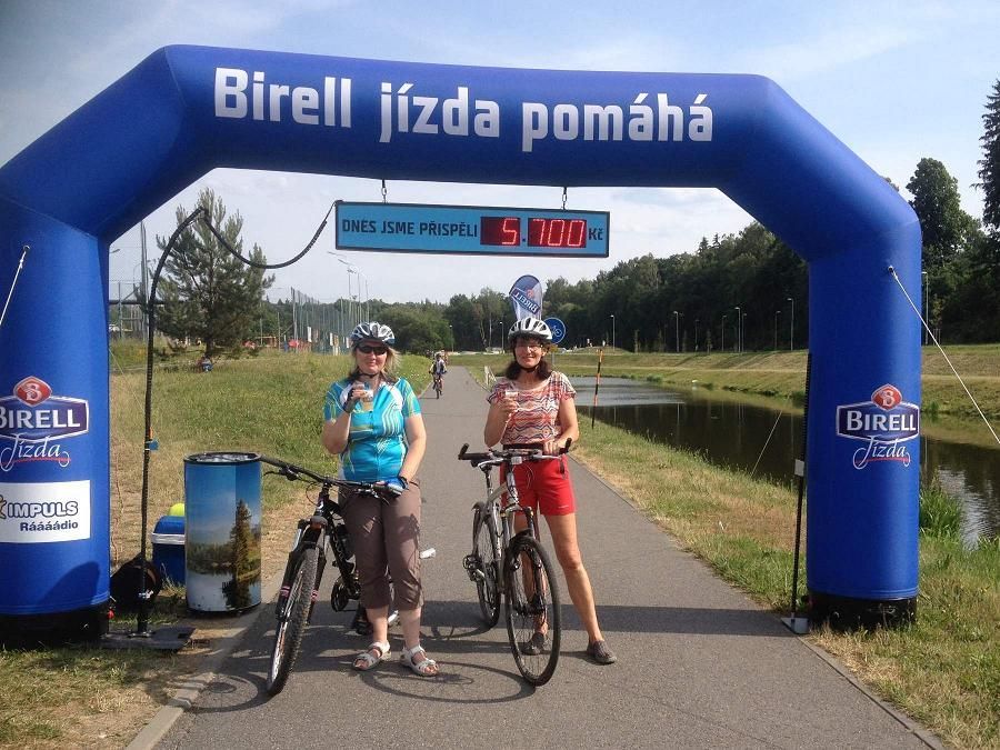 Cyklisté v Jihlavě pomáhali svým pohybem handicapovaným