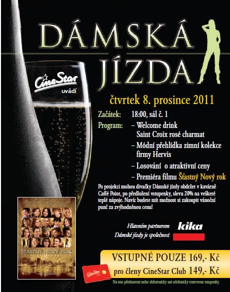 Dámská jízda a Šťastný Nový rok v CineStaru