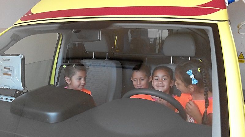 obrázek: Děti z Klubíčka v létě navštívily hasiče a záchranáře