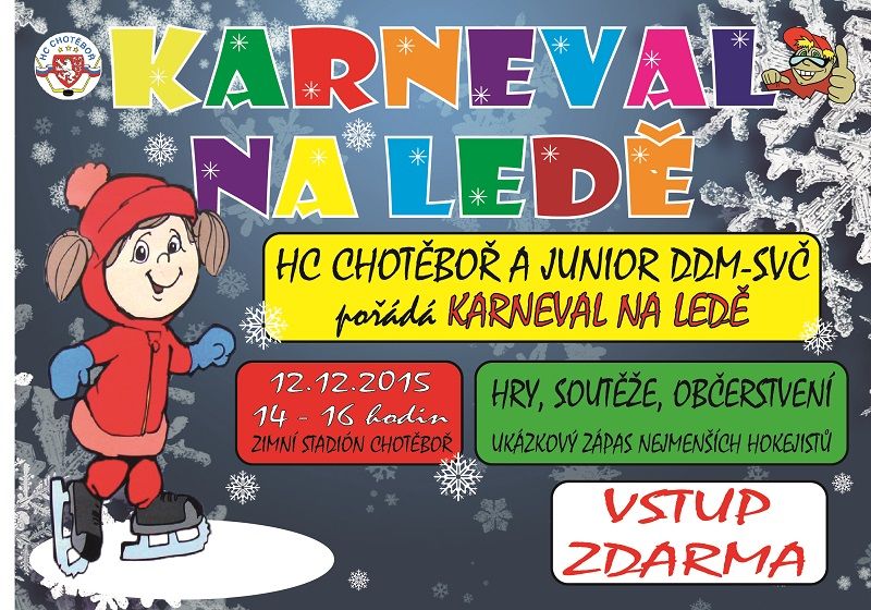 Dětský karneval na ledě v Chotěboři
