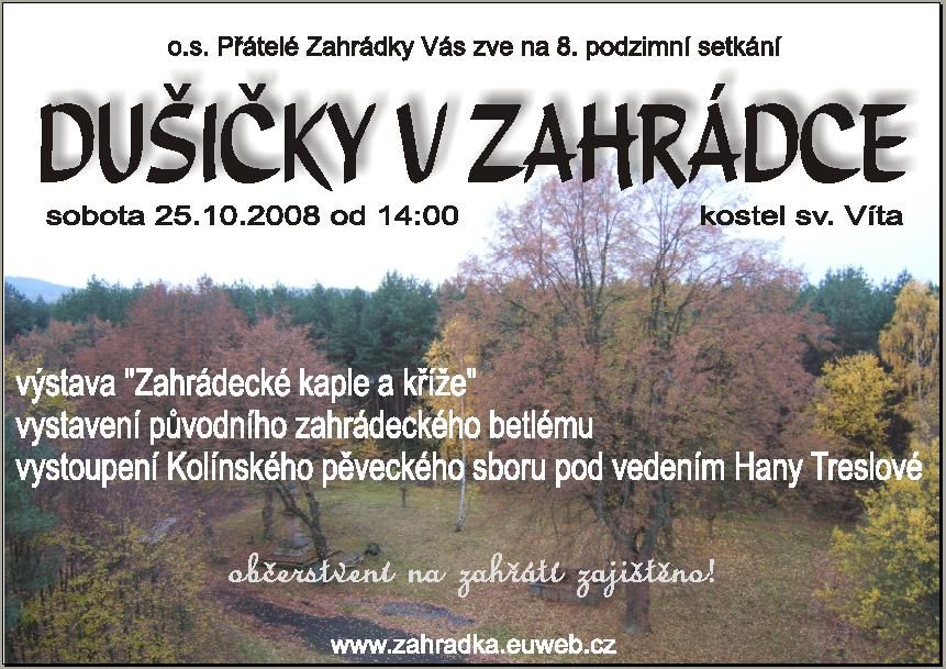 Dušičkové setkání v Zahrádce