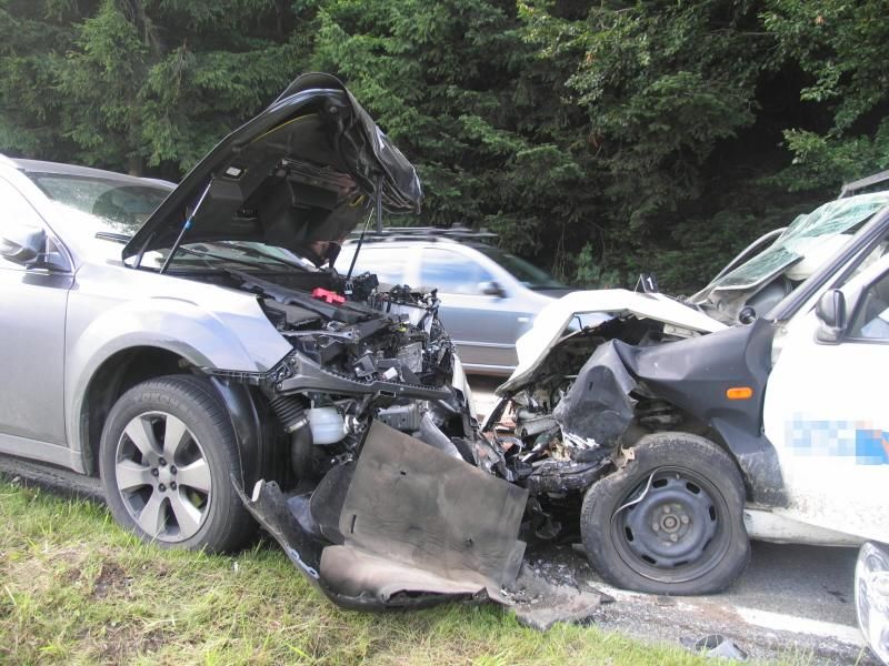 Dvě vážné havárie v pondělí na Jihlavsku