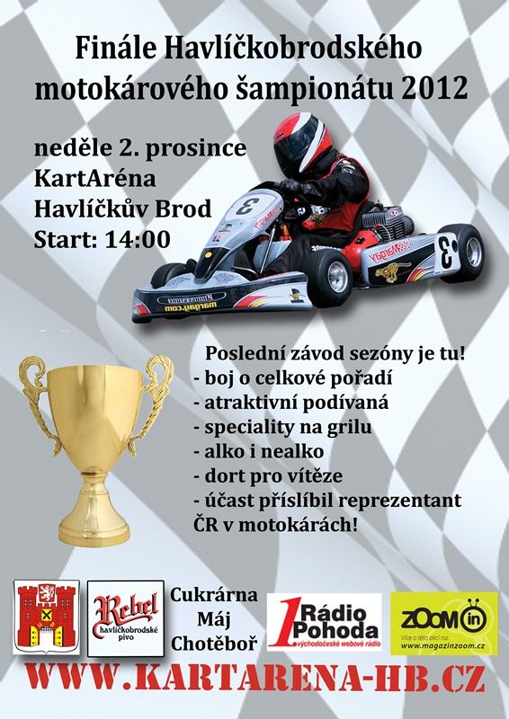 Finále motokárového šampionátu s reprezentantem ČR