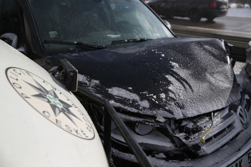 obrázek: Havárie zastavily v neděli dálnici D1 na Vysočině