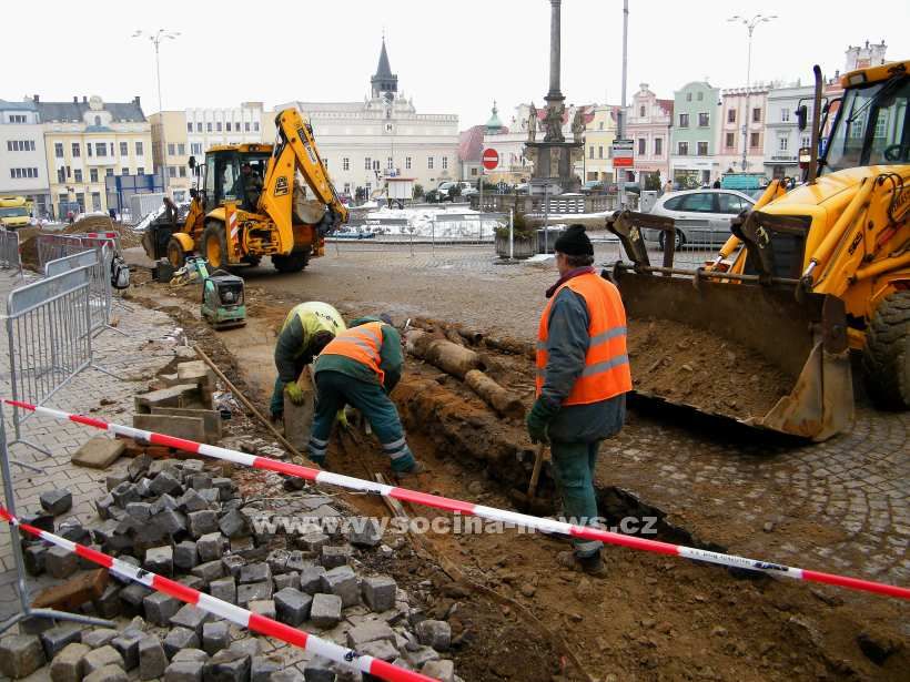 obrázek: Havlíčkovo náměstí v Brodě se změnilo ve staveniště