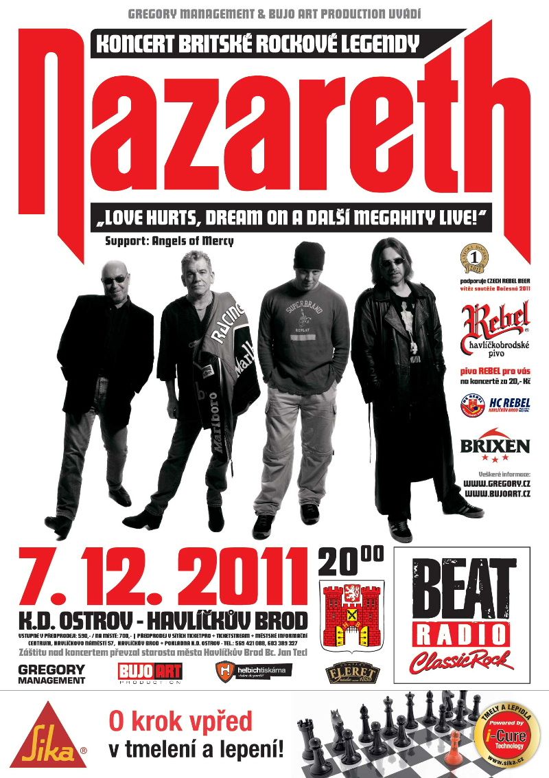 Havlíčkův Brod zažije rockový koncert století