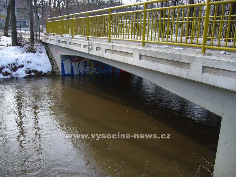 Hladiny řek na Vysočině stoupají