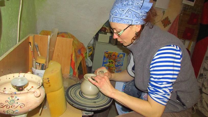 obrázek: Hrnčířský kruh ve Vrátkách