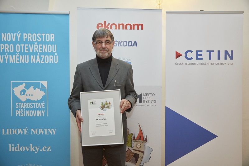 obrázek: Humpolec je po sedmé Městem pro byznys Kraje Vysočina