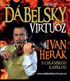 obrázek: Ivan Herák s cikánskou kapelou ve Velkém Meziříčí