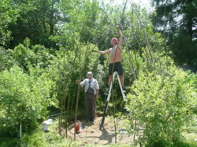obrázek: Jak postavit stavení z vrbového proutí naučí v Cejli