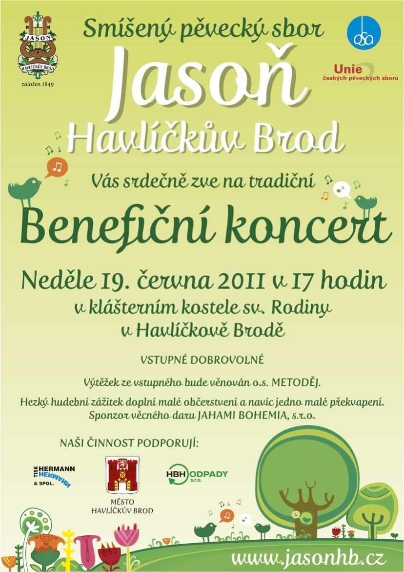 Jasoň zve na benefiční koncert