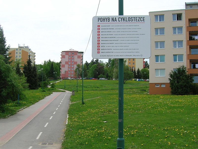 Jihlava dala k cyklostezkám nové informační tabule