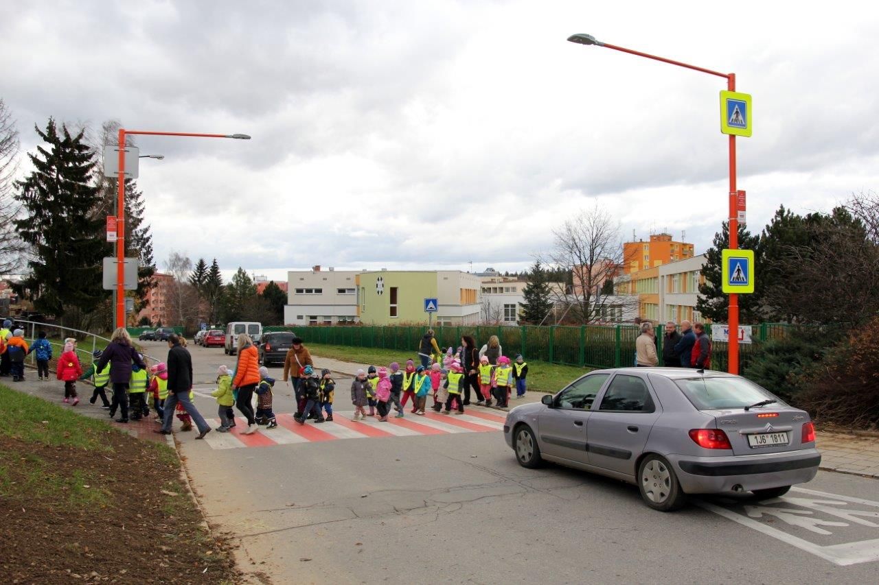 Jihlava má další nasvícený přechod