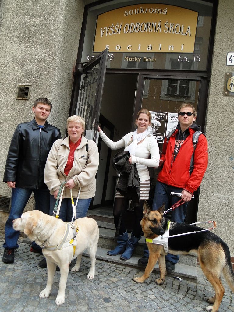 Jihlavští studenti se připravují na průvodcování  nevidomých soutěžících