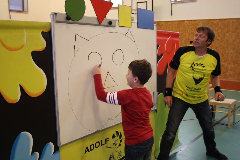 Malování s Adolfem Dudkem v Jaroměřicích nad Rokytnou