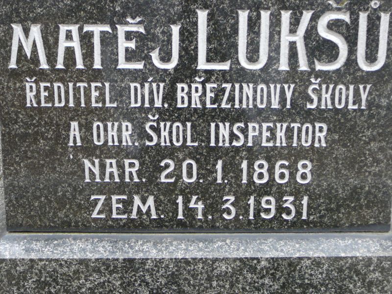 Matěj Lukšů, přítel Otokara Březiny