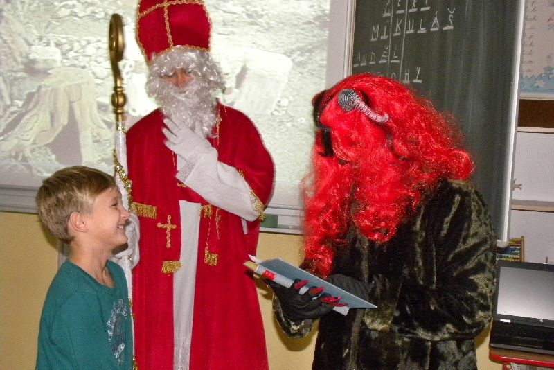 Mikulášské nadělování v Rozsochatci