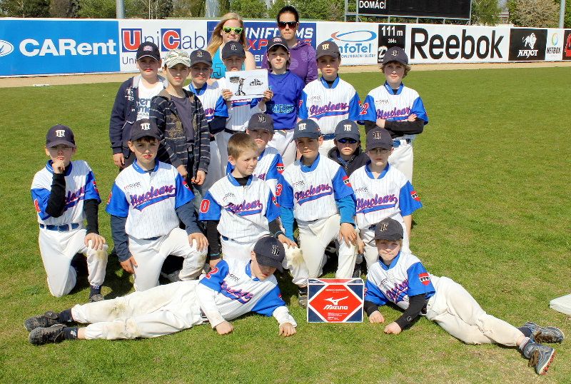 Mladí baseballisté Nuclears Třebíč ve finále