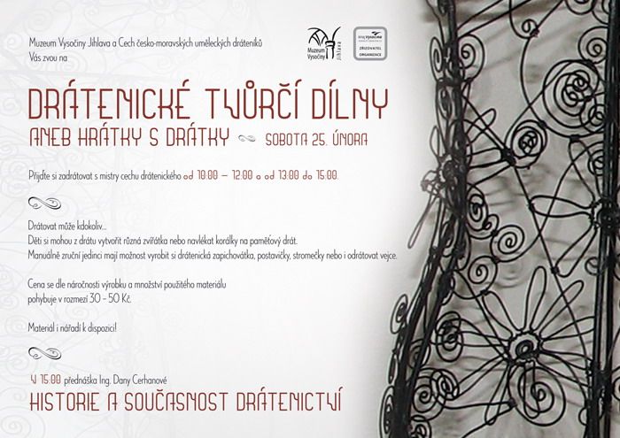 Muzeum Vysočiny Jihlava pořádá drátenickou dílnu