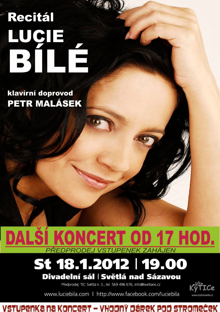 Na Lucii Bílou vstupenky stále seženete