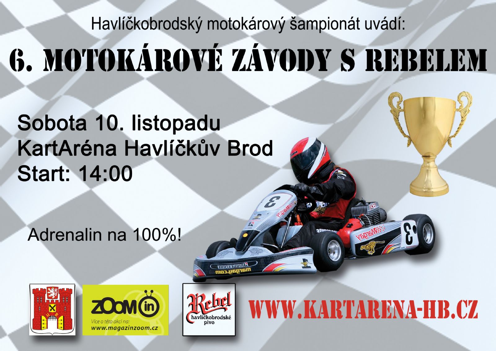 Na motokárové závody tentokrát v sobotu