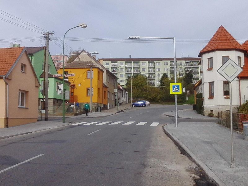 obrázek: Na Velkomeziříčské ulici v Třebíči vznikl nový přechod