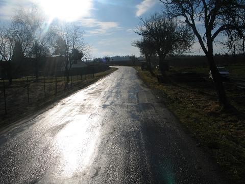 Nebezpečné náledí v úterý komplikovalo dopravu na Vysočině