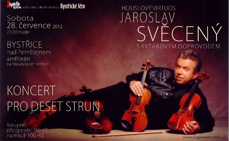 obrázek: Noční atmosféra doprovodí koncert Jaroslava Svěceného  v Bystřici