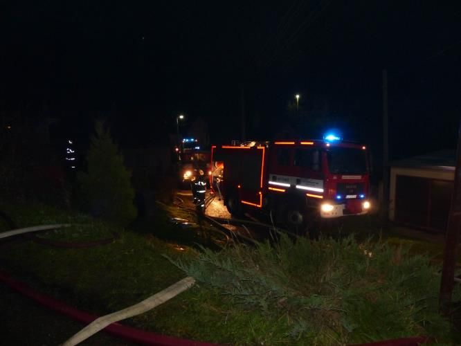 Noční požár v Hrutově na Jihlavsku - milionová škoda