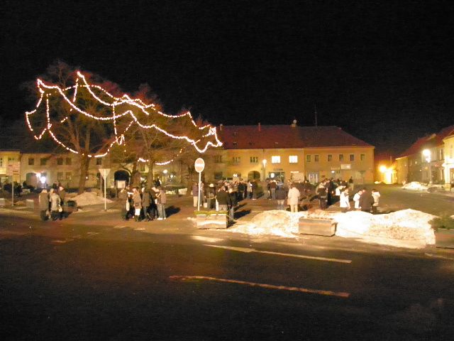 Novoroční přípitek v Jaroměřicích nad Rokytnou