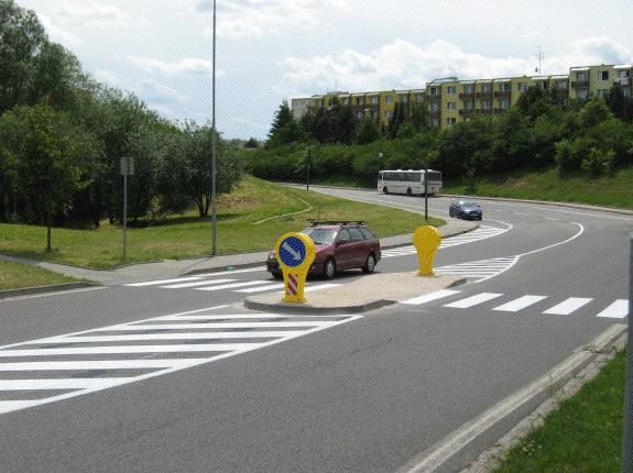 obrázek: Nový bezpečnostní ostrůvek v Třebíči