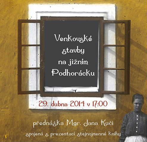 obrázek: O venkovských stavbách na jižním Podhorácku v Jihlavě