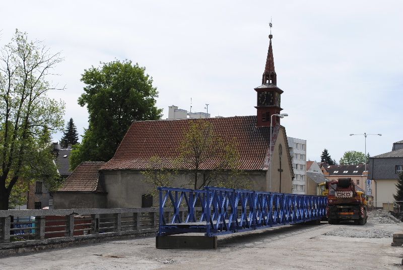 obrázek: Oprava mostu u kostela sv. Kateřiny v Brodě pokračuje