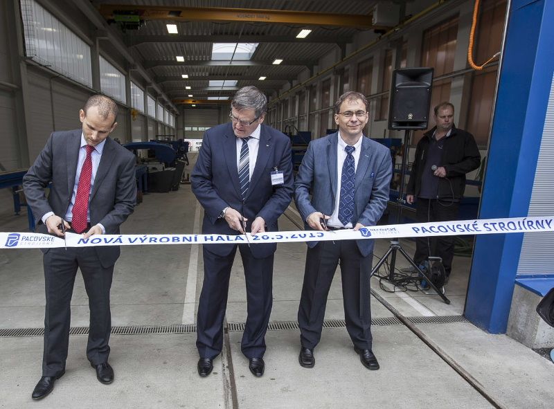 Pacovské strojírny rozšiřují výrobní kapacitu otevřením nové haly