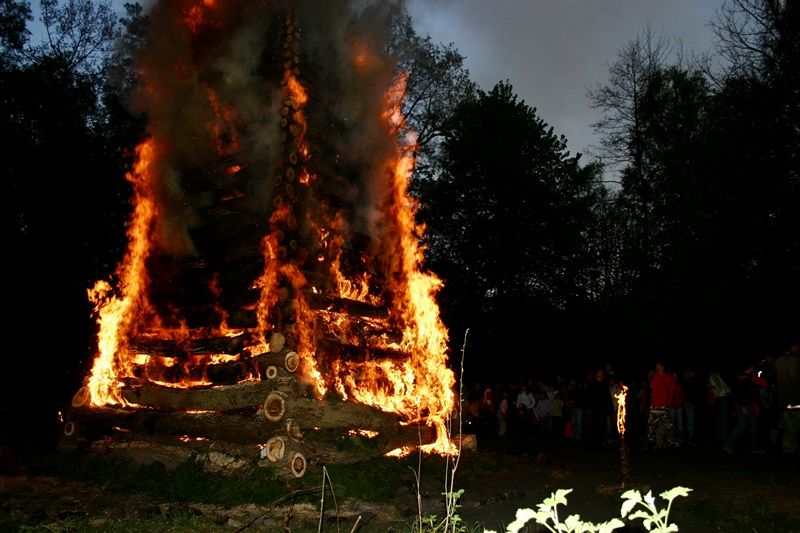Pálení čarodějnic v Chotěboři U nádržky