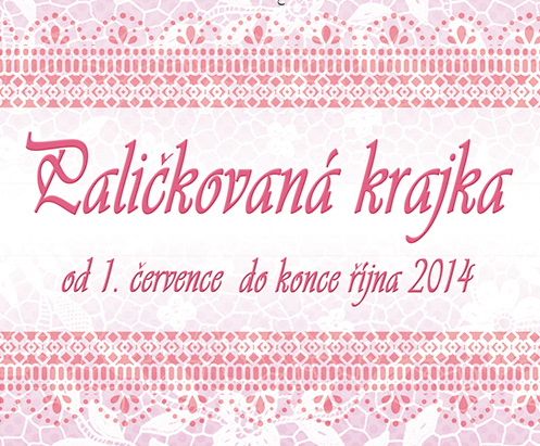 obrázek: Paličkovaná krajka v telčském muzeu