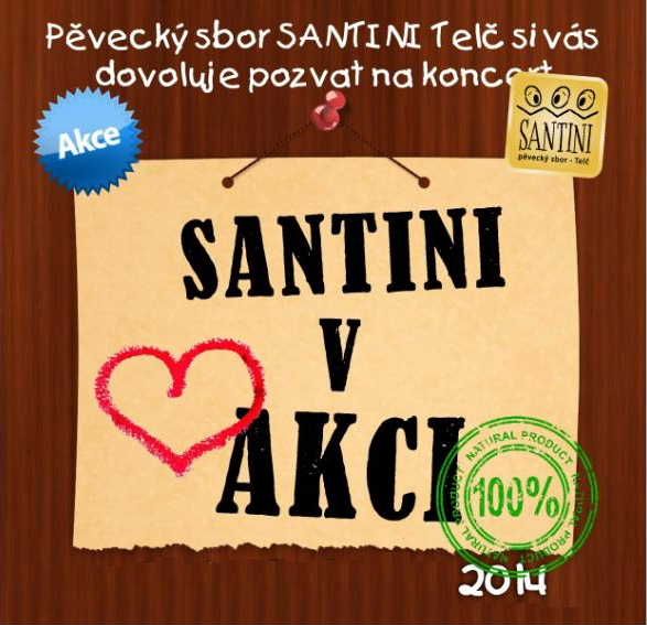 obrázek: Pěvecký sbor Santini koncertuje v Telči