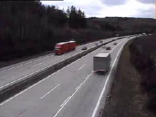 obrázek: Po havárii motocyklisty na dálnici na Vysočině se tvoří kolony