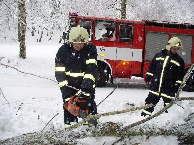 Počasí na Vysočině zaměstnává hasiče a energetiky