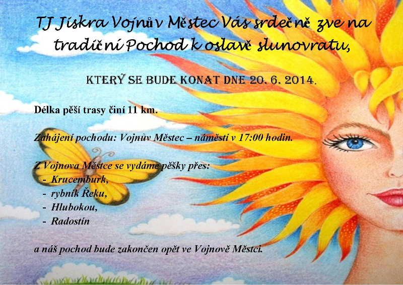 Pochod k oslavě slunovratu ve Vojnově Městci